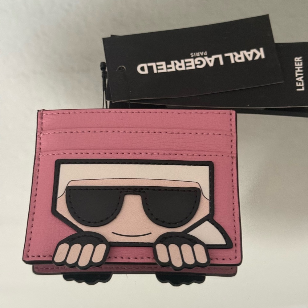Karl Lagerfeld Pink Card Holder
